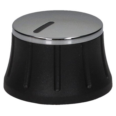 Belling Silver/Black Genuine Hob Control Knob B&Q