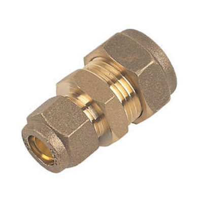 Plumbright Compression Coupler 15mm X 10mm G3101510 from B&Q