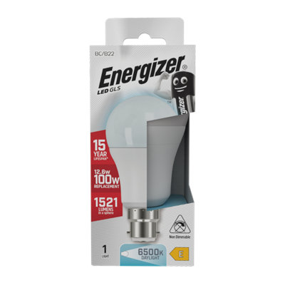 Energizer Led Gls B22 1521Lm 12.6W 6500K (Daylight) Light BulbPack Of 1 from B&Q
