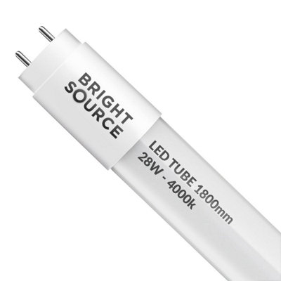 Energizer 6Ft 30W T8 Led Mains Operated Tube 4000K FrostedCool White from B&Q