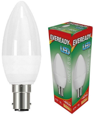 Eveready 4.9W Sbc 3000K  Frosted Led Candle BulbWarm White from B&Q