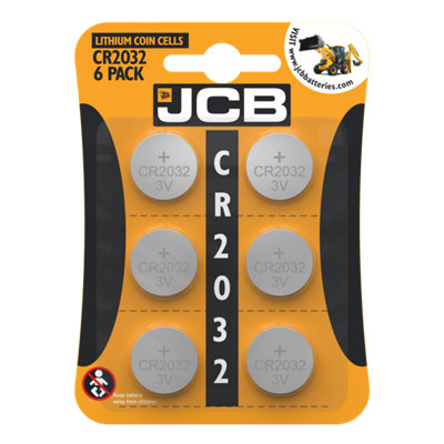 Jcb Cr2032 Lithium BatteriesPack Of 6 from B&Q