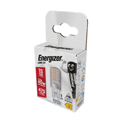 Energizer 4.2W Led G9 4000K 470LmCool White from B&Q