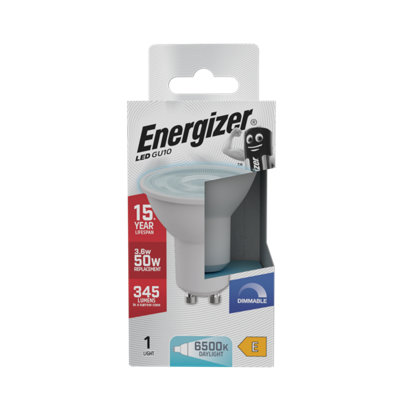 Energizer Led Gu10 345Lm 3.6W 6500K (Daylight) Dimmable Light BulbPack Of 1 from B&Q