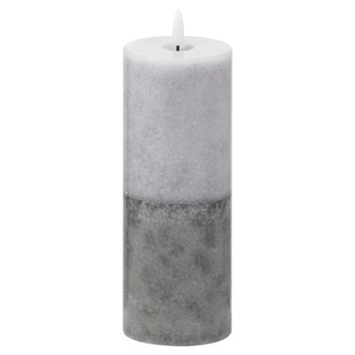 Luxe  Collection  Natural  Glow  3X8  Stone  Led  Candle from B&Q