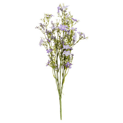Hill Interiors Purple Wildflower Spray, Artificial Plant