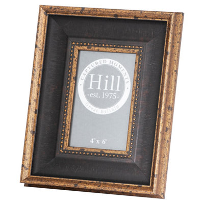  - Hill Interiors Black Gold Antique Beaded Photo Frame 4X6