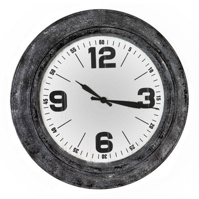 B&Q -  Uk Homeliving Roco Glass Wall Clock