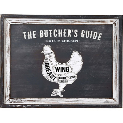 Butchers  Cuts  Chicken  Wall  Plaque from B&Q