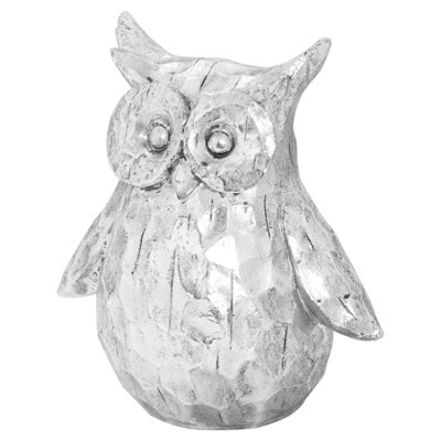 Hill Interiors Olive The Large Silver Ceramic Owl from B&Q