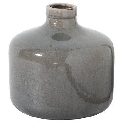 Hill Interiors Uk Homeliving Garda Grey Glazed Chive Vase from B&Q