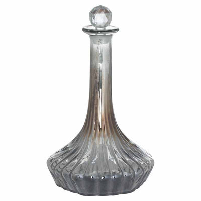 Hill Interiors The Noel Collection Smoked Midnight Medium Decanter - L13 X W13 X H27 Cm