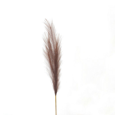 Hill Interiors Uk Homeliving Taupe Faux Pampas Grass Stem from B&Q