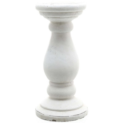 Hill Interiors Large Matt White Ceramic Candle Holder from B&Q