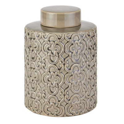 B&Q Seville Collection Large Marrakesh Urn Grey