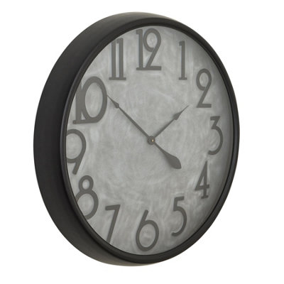Hill Interiors Soho Concrete Effect Large Clock from B&Q