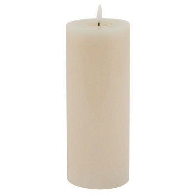 Luxe  Collection  Melt  Effect  3.5X9  Taupe  Led  Wax  Candle from B&Q
