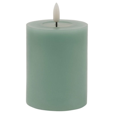 Luxe  Collection  Melt  Effect  3X4  Sage  Led  Wax  Candle from B&Q