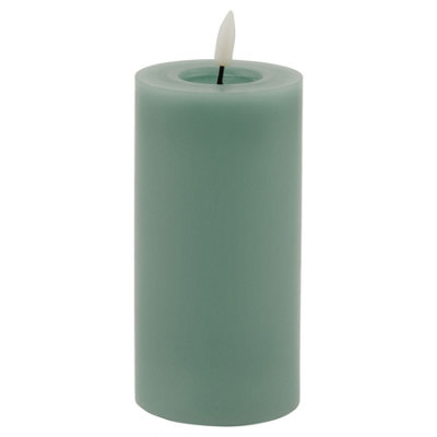 Luxe  Collection  Melt  Effect  3X6  Sage  Led  Wax  Candle from B&Q