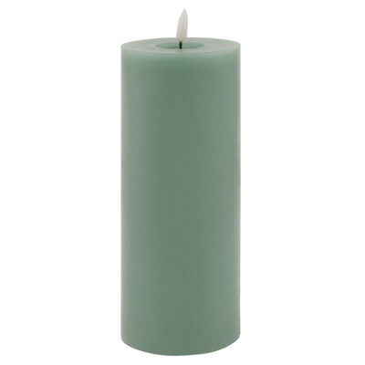Luxe  Collection  Melt  Effect  3.5X9  Sage  Led  Wax  Candle from B&Q