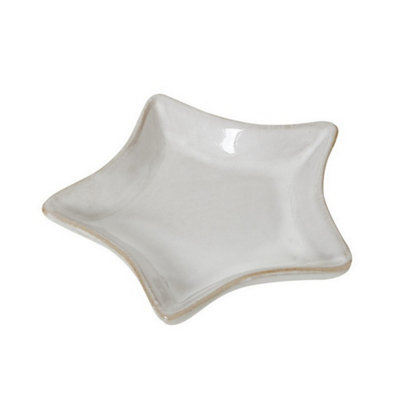 Hill Interiors Small Star DishCeramicL13 X W13 X H2 CmWhite from B&Q