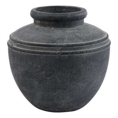 Hill Interiors Amalfi Water PotCeramicL31 X W31 X H29 CmGrey from B&Q