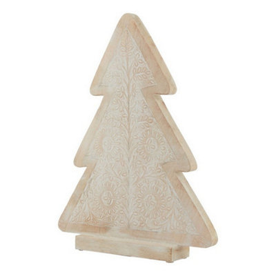 Hill Interiors White Wash Collection Large Patterned Decorative TreeWoodL6 X W32 X H43 CmBrown from B&Q