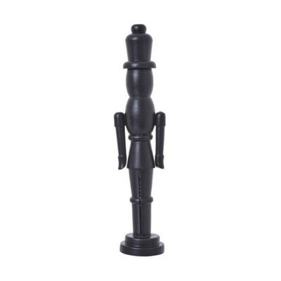Hill Interiors Minimalist Nutcracker DecorationWoodL10 X W12 X H50 CmBlack from B&Q