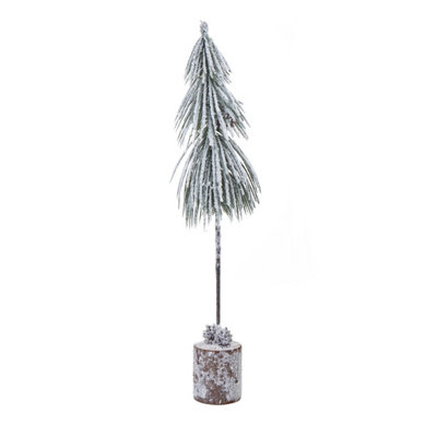 Small  Snowy  Tree  In  Wood  Log from B&Q