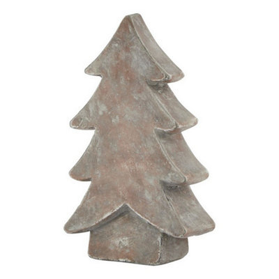 Hill Interiors Siena Medium Christmas TreeCeramicL6 X W14 X H24 CmBrown from B&Q