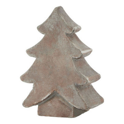 Hill Interiors Siena Small Christmas TreeCeramicL5 X W12 X H17 CmBrown from B&Q