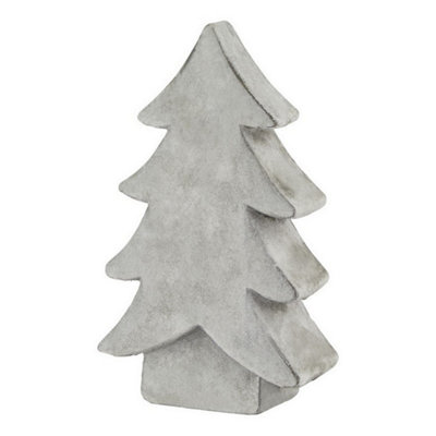 Hill Interiors Athena Stone Medium Christmas TreeCeramicL6 X W14 X H24 CmWhite from B&Q