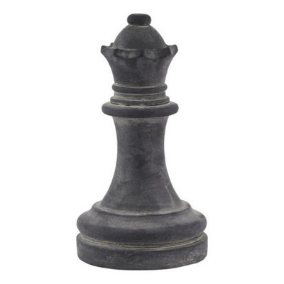 Hill Interiors Amalfi Queen Chess PieceCeramicL16 X W16 X H29 CmGrey from B&Q