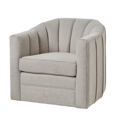 Hill Interiors Lily Swivel Chair In Oatmeal Twill from B&Q