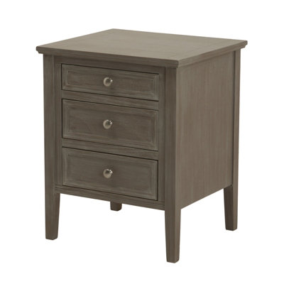  - The  Serene  Collection  Three  Drawer  Bedside  Table