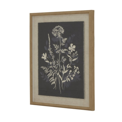 Flora  &  Fauna  Collection  Meadow  On  Linen  In  Beaded  Frame from B&Q
