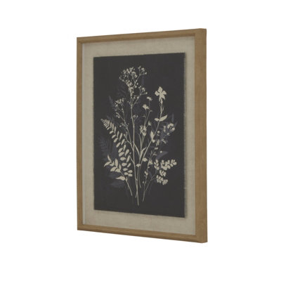 Flora  &  Fauna  Collection  Grove  On  Linen  In  Beaded  Frame from B&Q