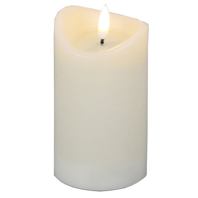 Luxe  Collection  Natural  Glow  2.75X5  Cream  Melted  Led  Candle from B&Q