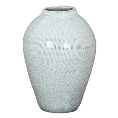 Hill Interiors Kemi Large Olpe VaseCeramicL27 X W27 X H44 CmWhite from B&Q