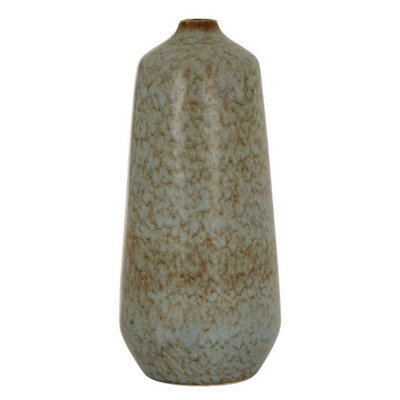 B&Q -  Capella Tall Bottle VaseCeramicL21 X W21 X H47 CmGrey