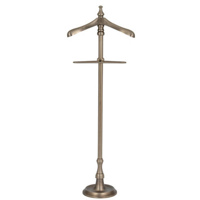 Hill Interiors Antiqued Valet StandMetalL6 X W45 X H132 CmSilver from B&Q