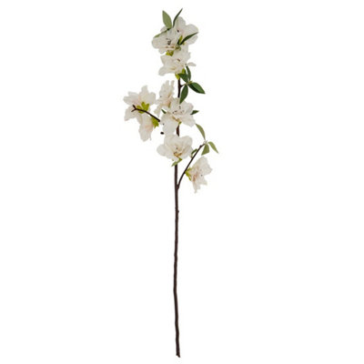 Hill Interiors Bloom Large Spray Artificial FlowerPlasticL11 X W11 X H92 CmWhite from B&Q