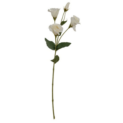Hill Interiors Lisianthus Spray Artificial FlowerPlasticL15 X W15 X H69 CmWhite from B&Q