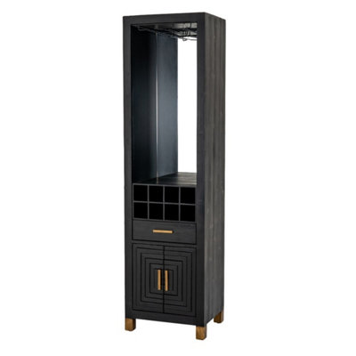 B&Q -  Lennox Drinks UnitWoodL39 X W50 X H183 CmBlack