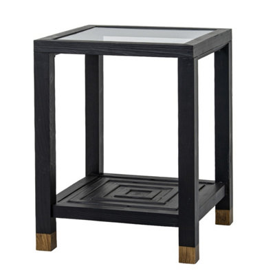 B&Q -  Lennox Side TableWoodL50 X W50 X H65 CmBlack