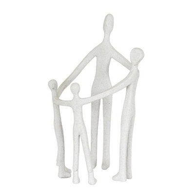 Hill Interiors Kin Large Family OrnamentCeramicL19 X W19 X H31 CmWhite from B&Q