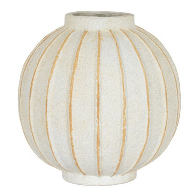 Hill Interiors Grove Large Globe VaseCeramicL29 X W29 X H30 CmWhite from B&Q