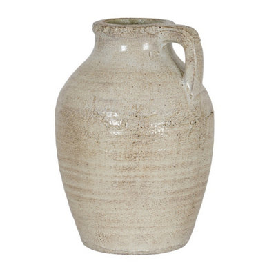 Hill Interiors Tarn Collection Large Jug With HandleCeramicL20 X W20 X H28 CmWhite from B&Q