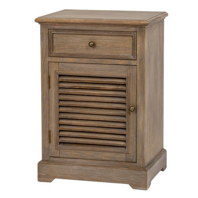 B&Q -  Delphine Collection 1 Drawer 1 Door Chest Left HandWoodL38 X W50 X H72 CmBrown