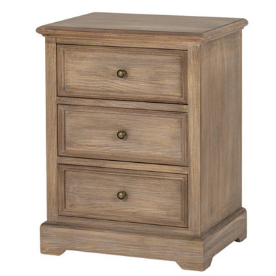B&Q -  Delphine Collection 3 Drawer ChestWoodL38 X W50 X H65 CmBrown